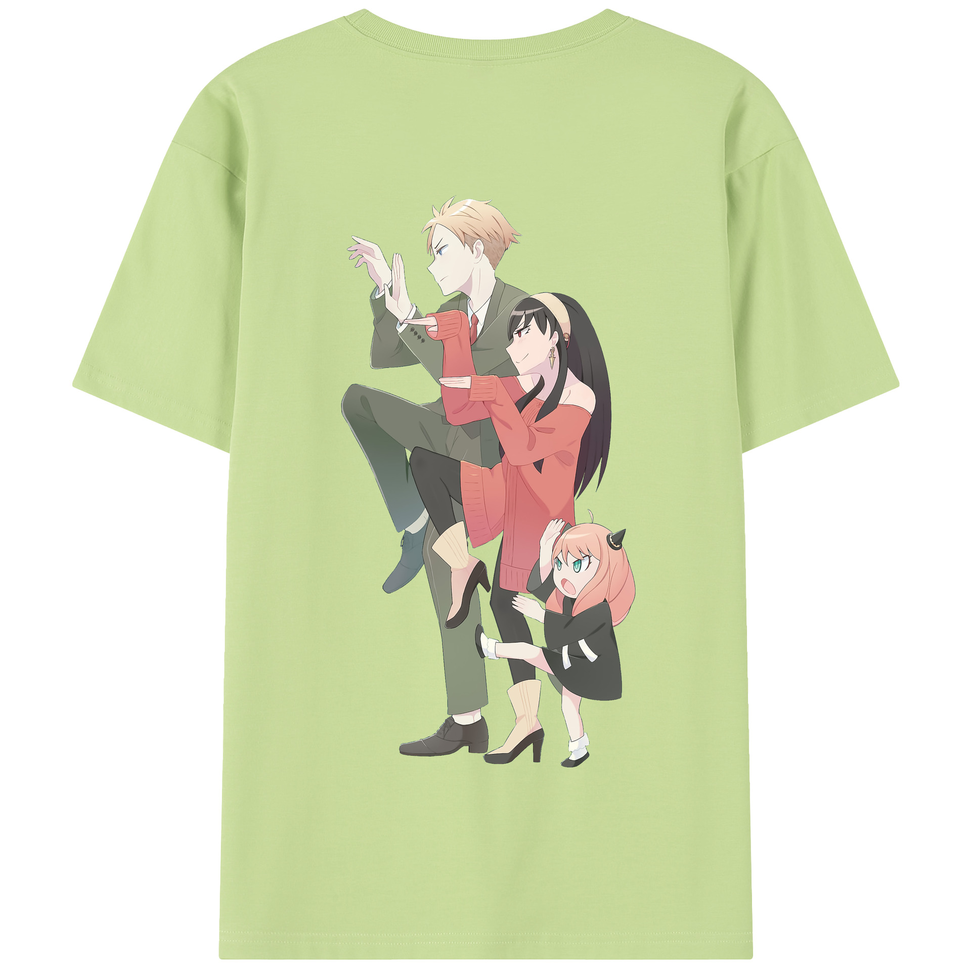（画像用） SPY×FAMILY间谍家家酒 綿100％半袖Tシャツ（背面プリント）